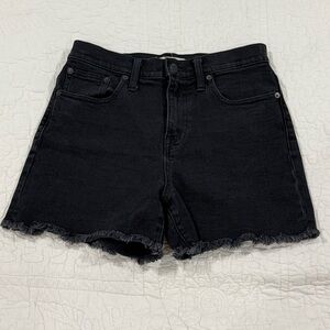 Madewell Womens Black Jean Shorts Size 26
